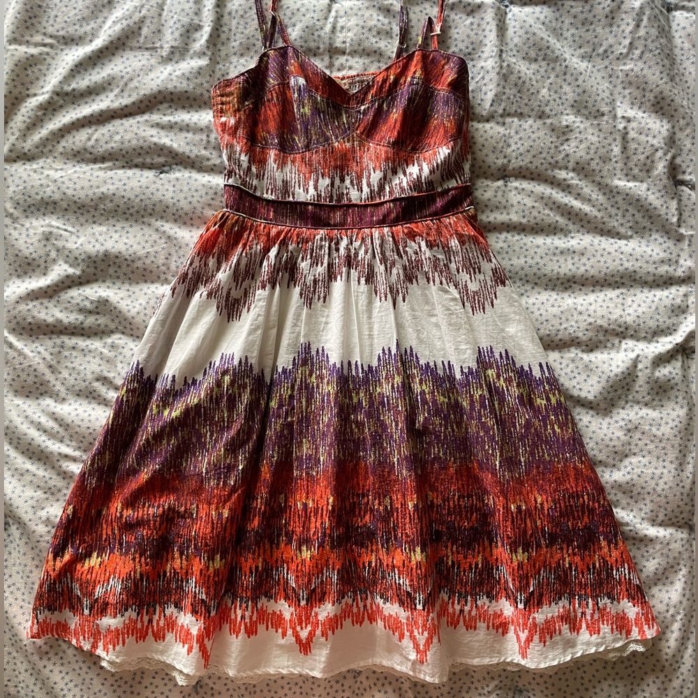 Orange sun dress